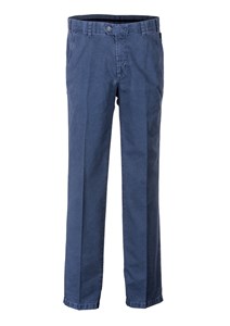 Obrázek Brühl pánské chino kalhoty Catania modrošedá / modrá, šedá